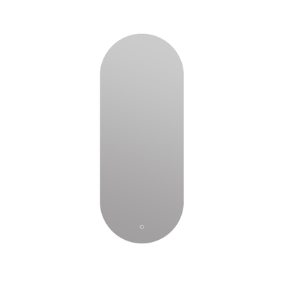 Arcqua Oval spiegel – ovaal – 40x100 cm – indirecte LED rondom – spiegelverwarming – Naturel