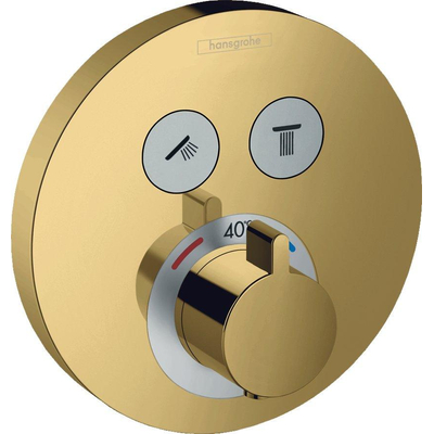Select Safbouwdeel v. inbouw thermostaat v. 2 functiesgoud look