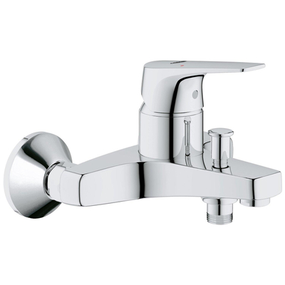 Grohe Start Flow Badkraan - met omstel - met koppelingen - chroom