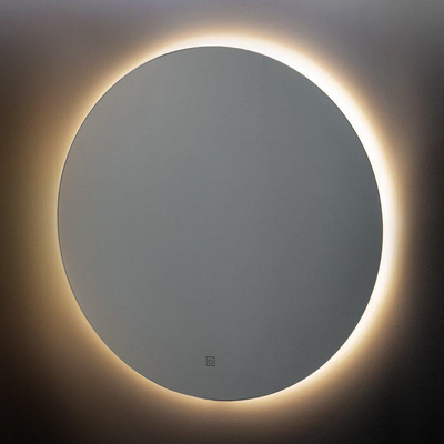 Adema Circle badkamerspiegel rond diameter 100cm met indirecte LED verlichting met spiegelverwarming en touch schakelaar OUTLETSTORE