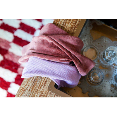 Wellmark CA 50x70cm serviette - 2 pièces - velours cuivre