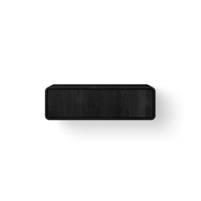 Looox Wooden Rounded – Meuble de salle de bains – 30 × 100 × 46 cm – 1 tiroir – chêne noir