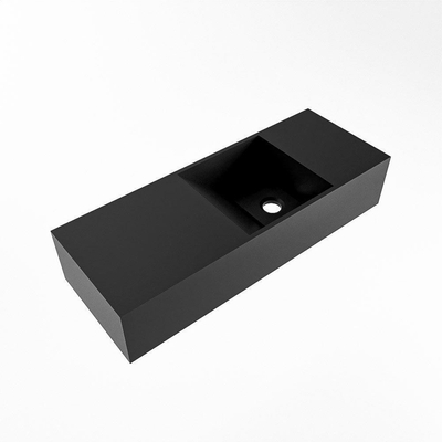 Mondiaz TYNE fontein - 60x23x12cm - wasbak rechts - 0 kraangaten - solid surface Urban mat