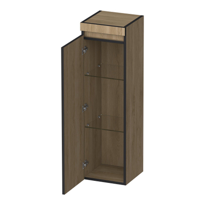 BRAUER Joy Edge badkamerkast - 120x35x35cm - 1 deur - linksdraaiend - greeploos - Sunlit