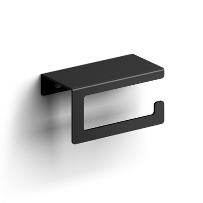 Clou Fold porte-rouleau de papier toilette sans clapet modèle courbé noir mat