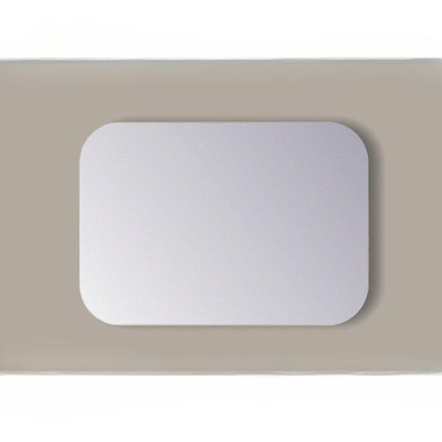 Sanicare Q-mirrors spiegel 100x60x2.5cm rechthoek glas