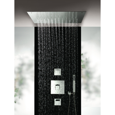 Hotbath Mate tête de douche encastrée carrée 50x50cm chrome