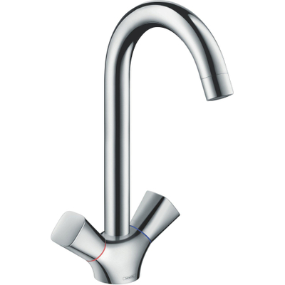 Hansgrohe Logis M31 - 1 gats keukenkraan - met hoge - draaibare uitloop - hoogglans chroom