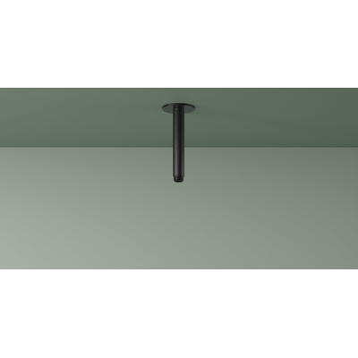 Hotbath Ace Plafondbuis - 15cm - rond - zwart geborsteld PVD