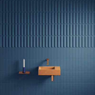 Clou Flush 3 fontaine 36x18cm sans trou de robinet à droite mat it sable céramique