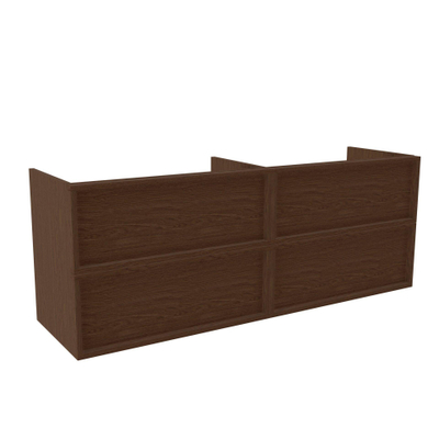 Saniclass Holz Frame Meuble bas de salle de bains - 160x45x60cm - 4 tiroirs - walnut pure