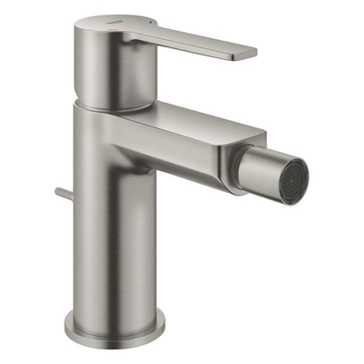 Grohe Lineare New Bidetkraan - S-Size - met waste - Supersteel (RVS)
