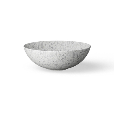 Looox Ceramic terrazzo waskom - 40x15cm - Beige