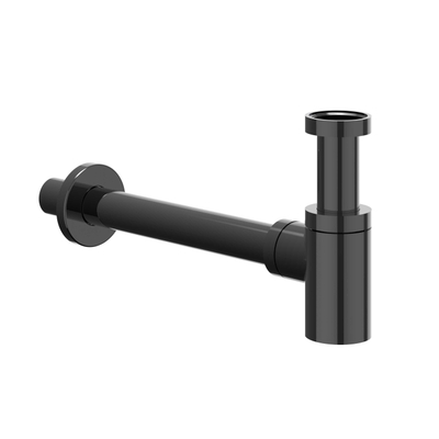 IVY Design Siphon - modèle bas - Chrome noir PVD