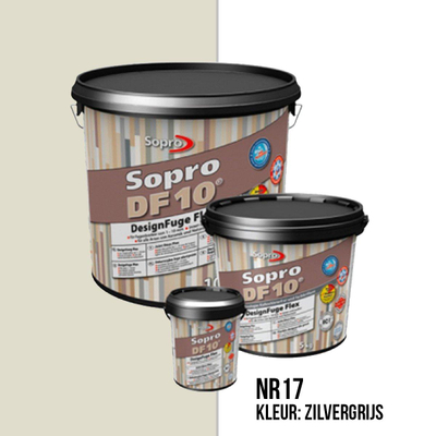 Sopro Vloer- en wandtegel Voegmortel Sopro DF 10 Flexibel zilvergrijs nr. 17 1kg Zilvergrijs