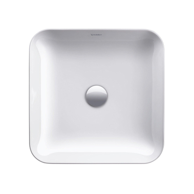 Duravit Cape Cod vasque carré sans trou de robinetterie sans trop-plein 43x43cm blanc