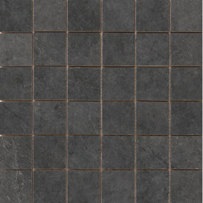 Terravito Allino carreau mural et de sol - 30x30cm - effet béton - noir mat (noir)