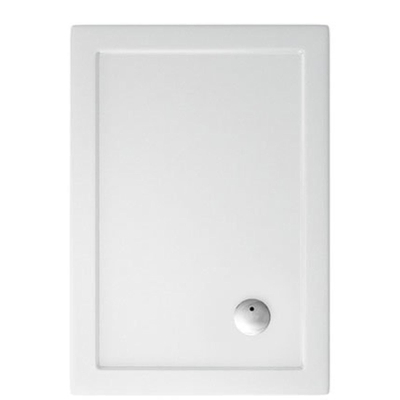 Crosswater Showertray receveur de douche extra-plat 100x90x3.5cm rectangulaire acrylique blanc