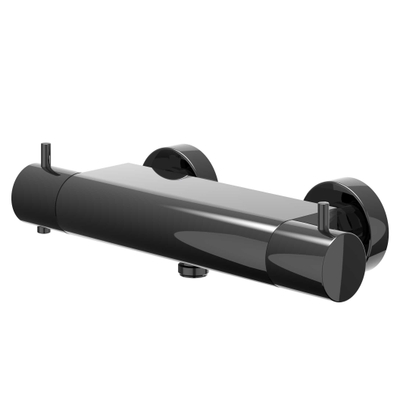 IVY Bond Thermostatische Douchekraan - opbouw - cooltouch - Zwart chroom PVD