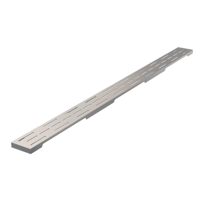 Brauer Douchegootrooster - 90x7cm - geborsteld RVS