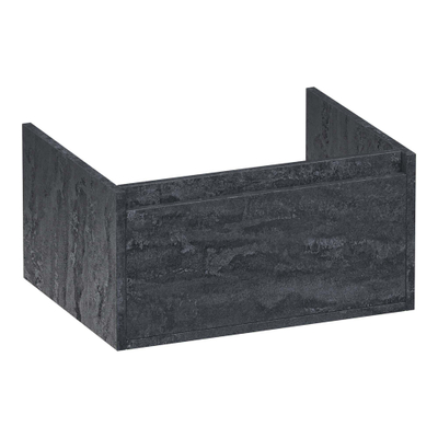 BRAUER Hope meuble sous-lavabo - 59x30x45.5cm - 1 tiroir softclose sans poignée - 1 découpe pour siphon - Damascus