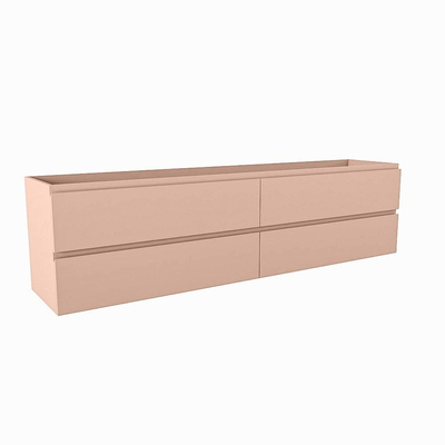 Mondiaz HAY wastafelonderkast - 190x40x50cm - 4 lades - uitsparing links - softclose - Rosee