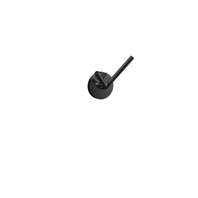 Emco Round Patère porte-serviettes - 4x4cm - double - noir