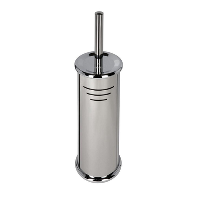 Geesa Hotel Brosse de toilettes avec support Chrome (tête de brosse blanche)