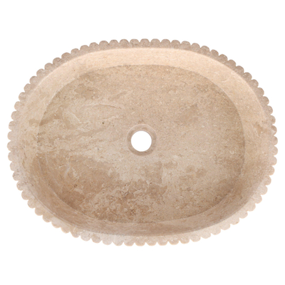 Differnz Ribba vasque - 50x38x12cm - marbre - beige