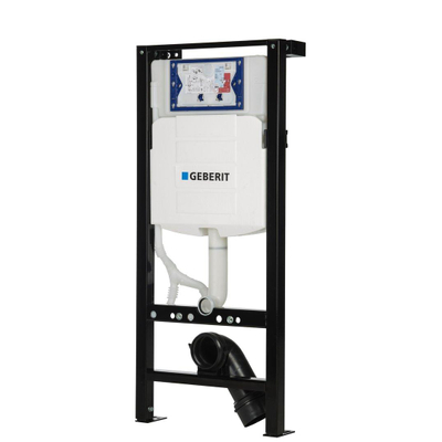 Plieger Lima Toiletset - UP320 inbouwreservoir - wandcloset - randloos - zitting - softclose - witte bedieningsplaat - ronde knoppen - wit