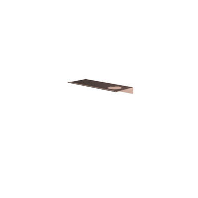 Hotbath &MORE Planchet - 30cm - inclusief bevestigings rails - 1 uitsparing - voor zeepdispenser of beker - PVD - geborsteld koper