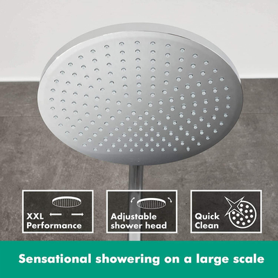Hansgrohe Crometta s 240 1jet showerpipe met thermostaat chroom TWEEDEKANS