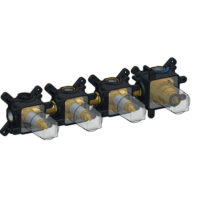 Hotbath Cobber Inbouwbox - Inbouw douche thermostaat met 3 stopkranen horizontaal en verticaal te monteren OUTLETSTORE