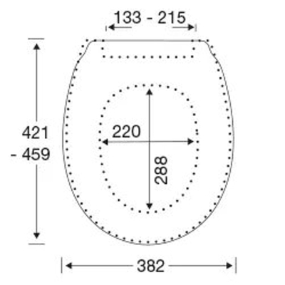 Pressalit Calmo closetzitting softclosing zwart