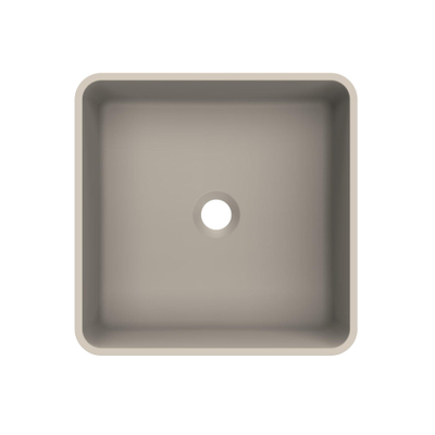 Arcqua Case vasque à poser - carrée - 37x37cm - argile mate