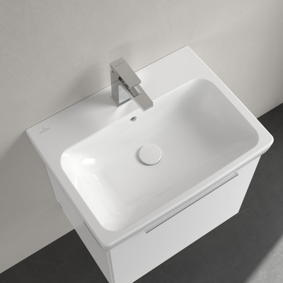 Villeroy & Boch Architectura wastafel - 60x44.5cm - met 1 kraangat - met overloop CeramicPlus - White Alpine (glans wit)