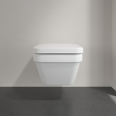 Villeroy & Boch Architectura wandcloset - zonder spoelrand - diepspoel - met en - glans wit alpin antibac CeramicPlus