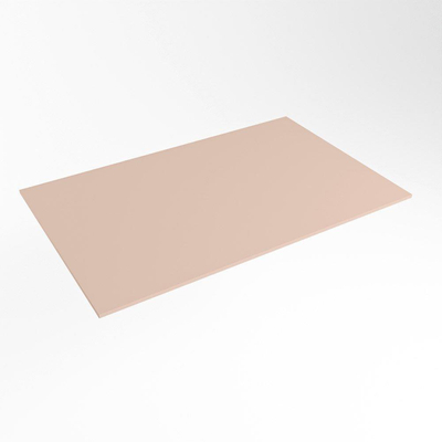 Mondiaz TOP 51 Topblad - 80x51x0.9cm - geschikt voor afdekplaat - Solid surface - Rosee
