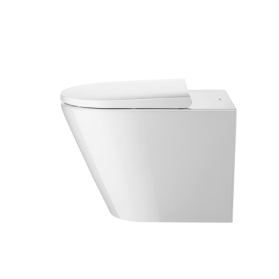 Duravit D-neo Staand closet - diepspoel - rimless - back-to-wall - 37x58x40cm Pit - wit hoogglans