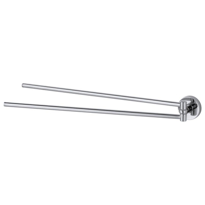 Haceka Kosmos Handdoekhouder - 42cm - dubbel - draaibaar - ZWART - OUTLET UDEN