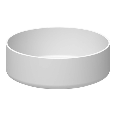 BRAUER Circle waskom - 36x36cm - rond - keramiek - mat wit OUTLETSTORE