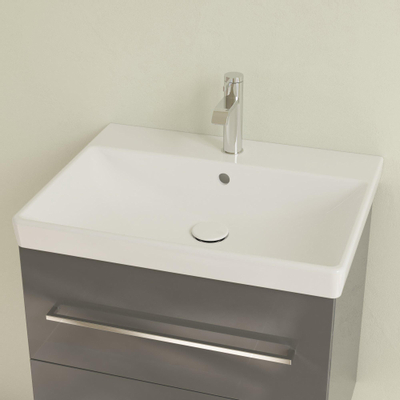 Villeroy & Boch Avento meubelwastafel - 60x47cm - 1 kraangat - met overloop - White Alpine (glans wit)