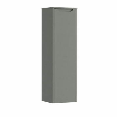 H&R badmeubelen Juice Hoge Kast - 40x35x130cm - met ronde hoeken - 1 deur - linksdraaiend - petrol mat