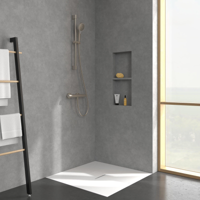 Villeroy & Boch Universal Taps & Fittings Douchethermostaat - voor douche Rond - Brushed Nickel (rvs)