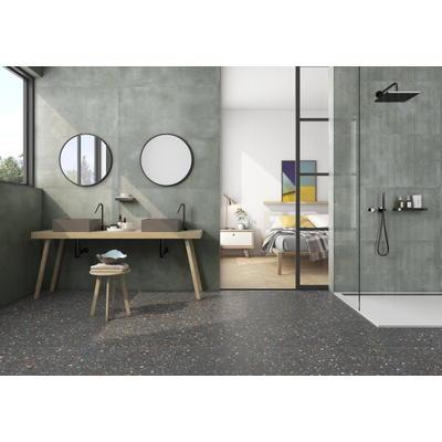 ÉCHANTILLON Terravito Gipuro Carrelage de sol et de mur - 60x120cm - rectifié - vert mat