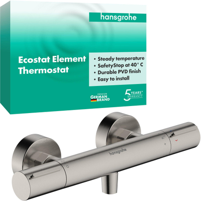 Hansgrohe Ecostat Element opbouw douchethermostaatRVS-look
