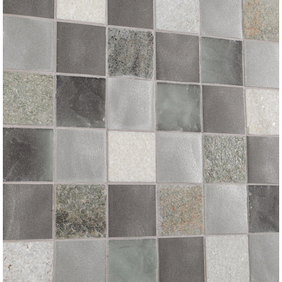 Dune Materia Mosaics Carreau de mosaïque - 29,8x29,8cm - 8,0mm - Grey