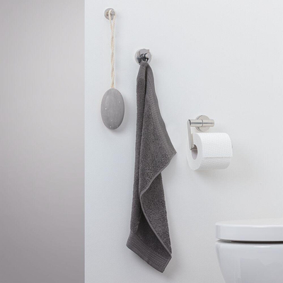 Crochet de serviette Tiger Boston - 4x4cm - simple - inox poli