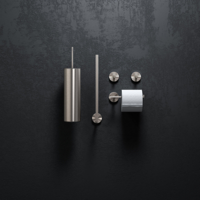 Clou Flat set d’accessoires pour toilettes acier inoxydable brossé