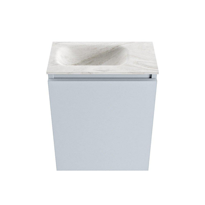 MONDIAZ TURE-DLUX 40cm toiletmeubel Clay. EDEN wastafel Ostra positie links. Zonder kraangat.
